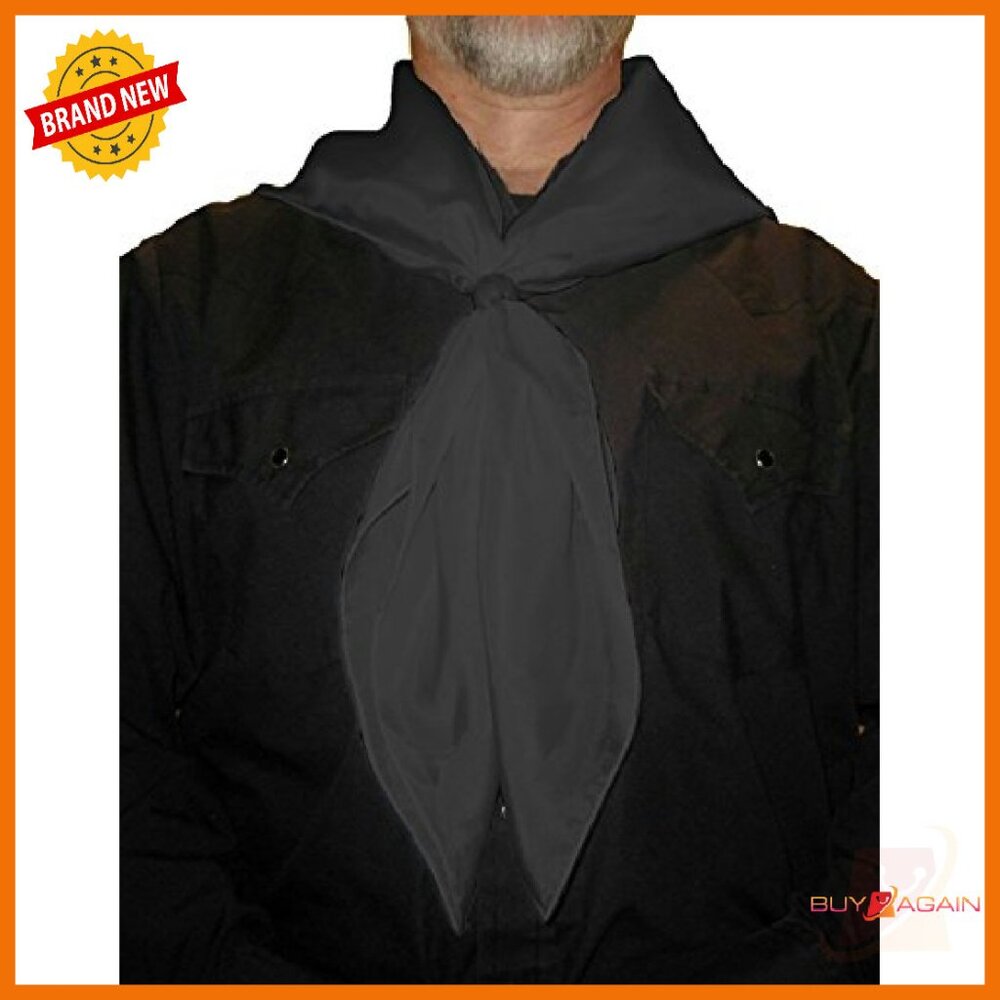 Men's Solid Silk Scarf Lightweight Breathable Fas… - image 4